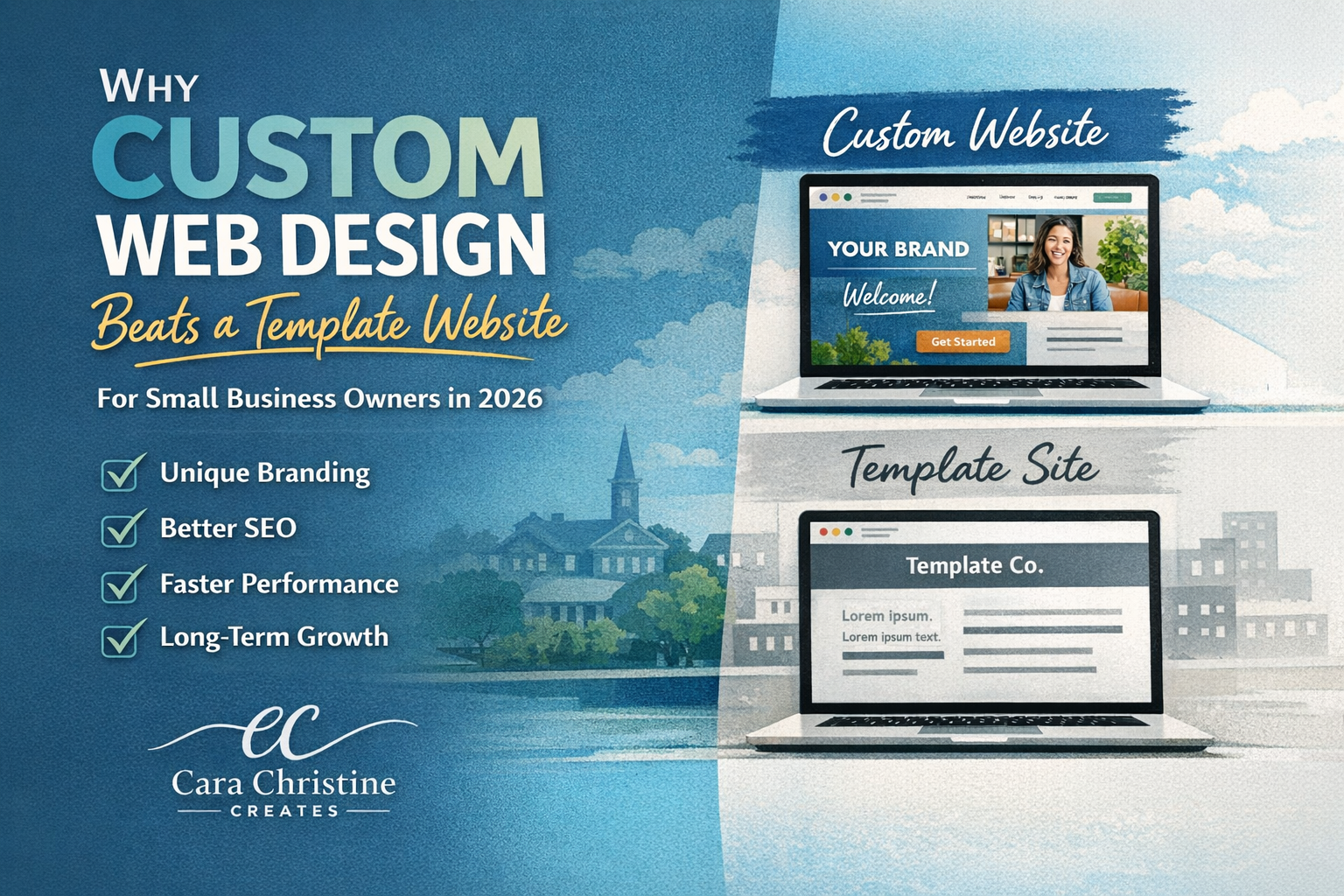 Why Custom Web Design Beats a Template Website for Small Business Owners in 2026
